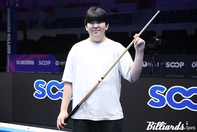 아이리그를 통해 당구선수의 꿈을 키운 유정찬. 사진=광주/이용휘 기자