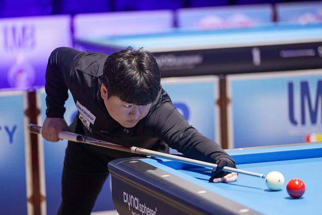 강자인과의 '코리안더비'에서 승리한 조명우.