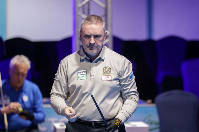 프레데리크 쿠드롱이 16강에서 시즌 마지막 당구월드컵을 마감했다. 사진=SOOP 제공