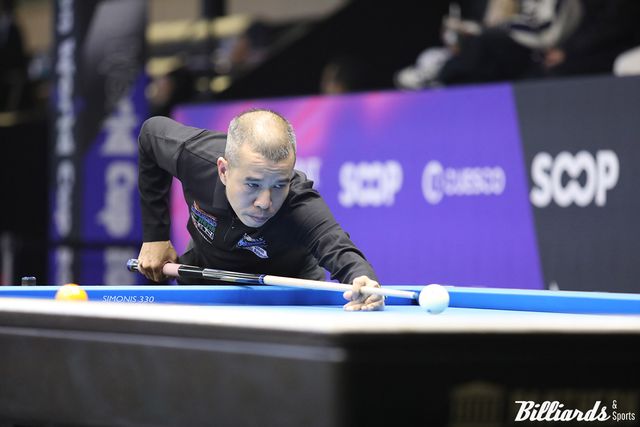 쩐뀌엣찌엔(베트남)은 마르코 자네티(이탈리아)와 사미흐 시덤(이집트)을 연파하며 준결승에 진출해 멕스와 결승행을 다툰다.