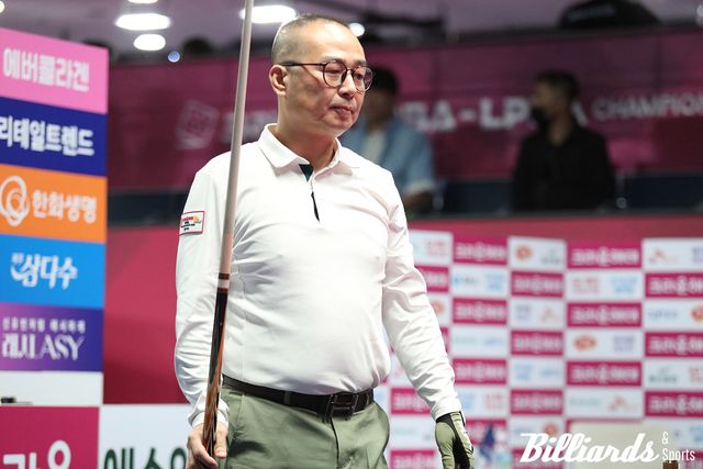 PBA 이적 후 첫 드림투어(2부) 8강에 진출한 임형묵. 사진=빌리어즈 DB