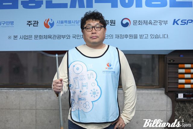 이승훈 지도자. 이승훈 지도자의 가족은 아빠는 당구 지도자로, 엄마는 디비전리그 선수로, 딸은 아이리그에 참여해 생애주기형 스포츠 당구를 실현했다. 사진=관악/김민영 기자