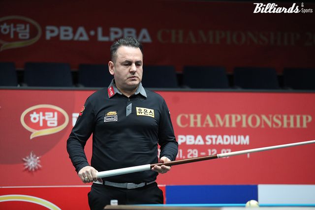 로빈슨 모랄레스(휴온스)는 16강에서 김현우1(NH농협카드)에게 패했다. 사진=고양/김민영 기자