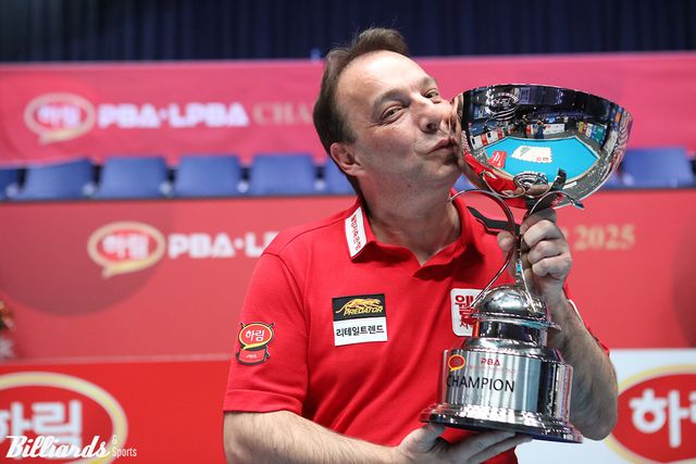 다니엘 산체스(웰컴저축은행)가 PBA 8차 투어를 우승하며 통산 3승과 정규투어 2회 연속 우승의 금자탑을 쌓았다. 사진=고양/이용휘 기자