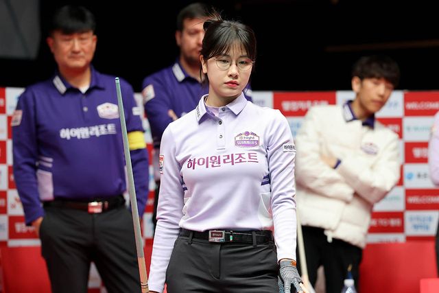 하이원리조트는 NH농협카드를 꺾고 5라운드 첫 승을 올렸다. 2세트와 6세트에서 승리한 하이원리조트의 이미래.