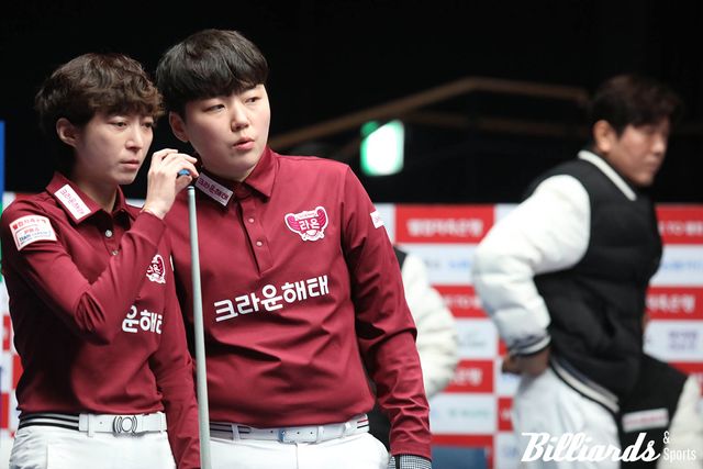 임정숙과 백민주(크라운해태)는 이날 각각 2세트-6세트, 2세트-4세트에 활약하며 팀 승리에 기여했다.&nbsp;사진=고양/이용휘 기자