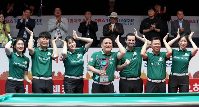 3라운드 우승을 차지한 NH농협카드.