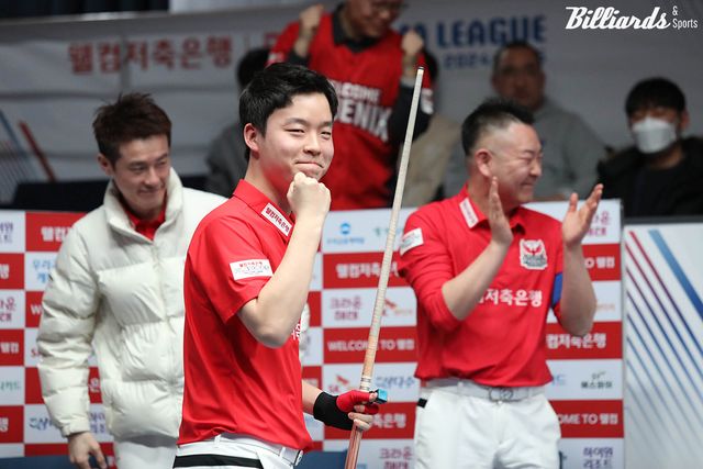 웰컴저축은행은 이날 경기에서 김영원이 3세트를 유일하게 승리했다.