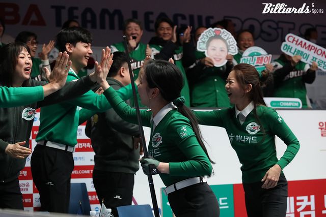 하나카드는 2세트에서 김가영-김진아가 살아나면서 결국 5차전까지 승부를 끌고 왔다.