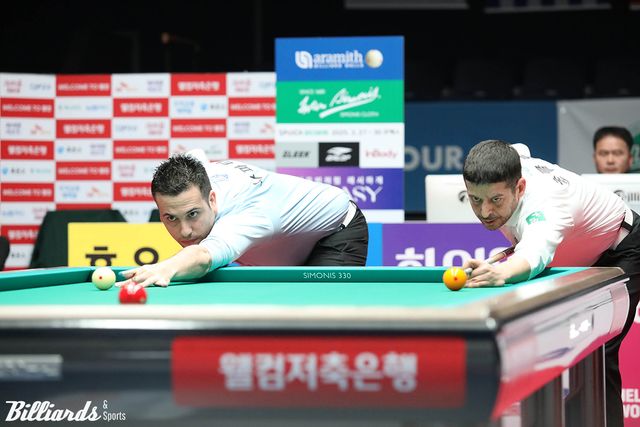 &nbsp;우리금융캐피탈 vs 하나카드의 플레이오프 3차전 뱅킹 장면.