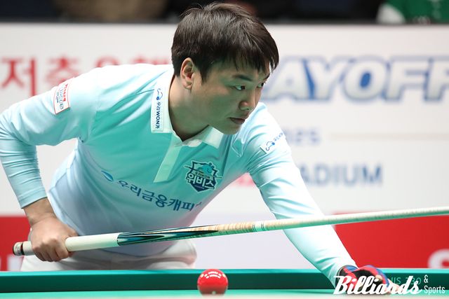 1세트에 다비드 사파타와 퍼펙트큐를 합작한 강민구.