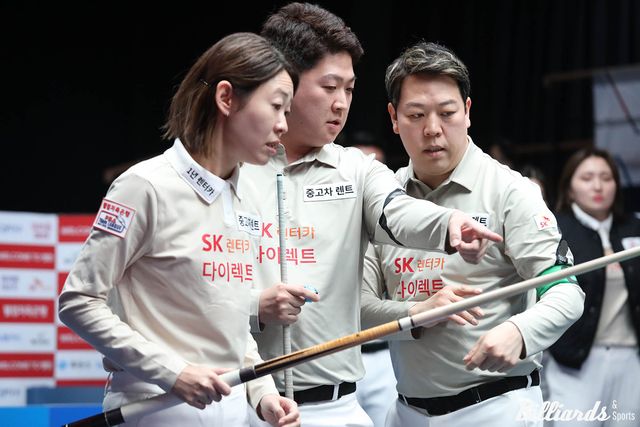 SK렌터카는 우리금융캐피탈을 상대로 정규리그에서 5전 전승을 거뒀다.