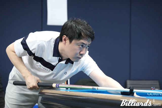 윤순재와 4강에서 맞붙는 김태호2. 사진=빌리어즈앤스포츠 DB