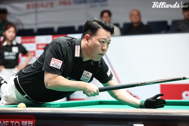 처음 3세트 남자단식에 오더를 받은 김영원은 5라운드 첫 경기에서 '헐크' 강동궁(SK렌터카)과 진검승부를 벌인다.