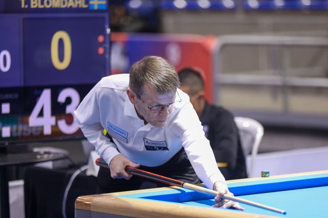 마지막 경기에서 허정한을 꺾고 16강을 밟은 토브욘 블롬달(스웨덴)