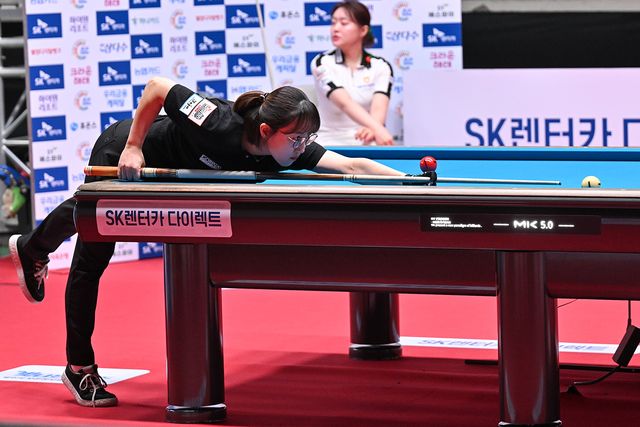 장혜리는 지난 시즌 월드챔피언십 조별리그에서 우승자 김가영(하나카드)에게 유일한 1패를 안기기도 했다.