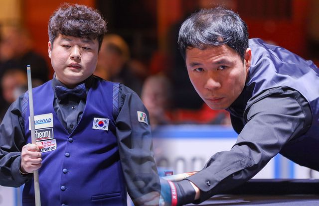 한국이 14일 자정에 시작하는 제37회 세계3쿠션팀선수권대회 조별리그 첫 경기에서 지난 2023년 충격 패배를 안긴 멕시코를 다시 만났다. 사진=SOOP 제공