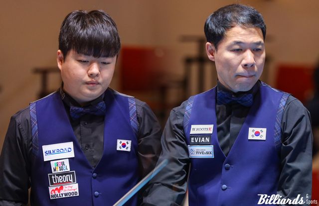 세계3쿠션팀선수권에 출전한 한국이 조별리그 첫 경기에서 멕시코와 1승 1패로 승점 2점을 나눠가졌다. 사진=SOOP 제공