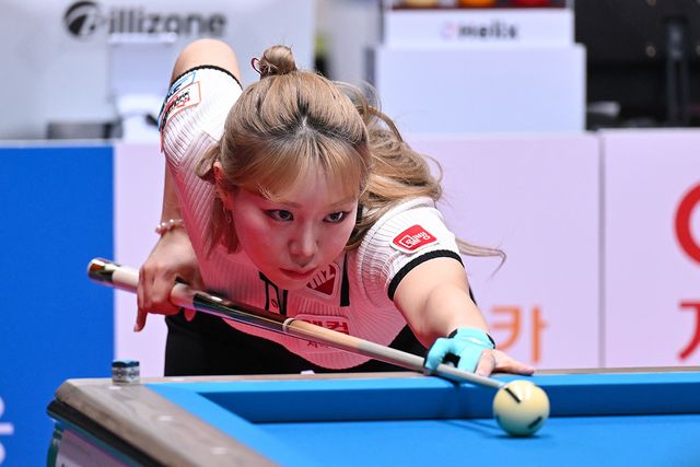 김예은(웰컴저축은행)은 철옹성 같은 김가영을 꺾고 1승을 올렸으나 1승2패로 조 4위에 그쳤다.