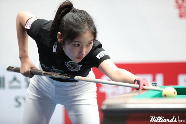 우선등록선수로 프로당구 LPBA 투어에서 맹활약하고 있는 한지은(에스와이)