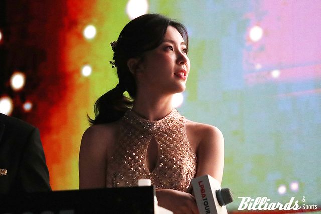 'PBA 골든큐 어워즈 2025' 사회를 맡은 정수빈. 사진=광진구/이용휘 기자)