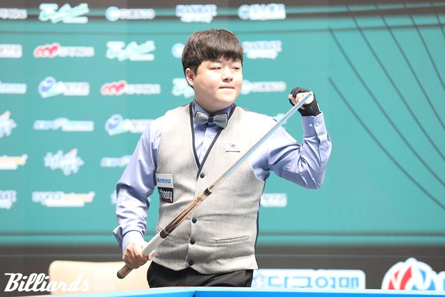 강원도 양구에서 처음 열린 '2023 제11회 아시아캐롬선수권대회'에서 우승을 차지하며 아시아 챔피언에 오른 조명우. 사진=이용휘 기자