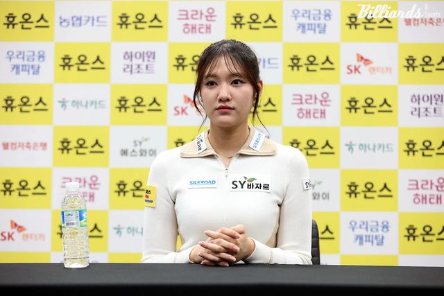 24-25시즌 5차 투어 준우승을 차지해 처음으로 입상자 인터뷰를 하는 권발해.