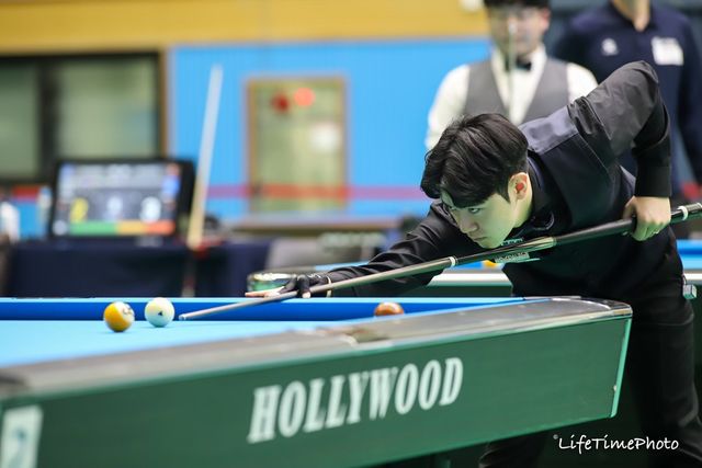 포켓 10볼 남자 일반부 8강에 진출한 경규민(인천체육회).