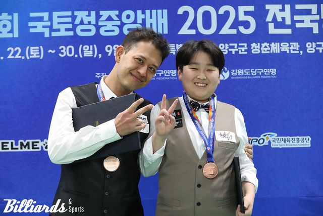 공동3위 유승우(좌)와 김민준(우)