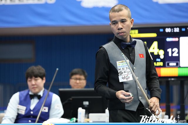 지난해 조별리그 탈락의 수모를 딛고 '아시아캐롬선수권' 준결승에 오른 쩐뀌엣찌엔