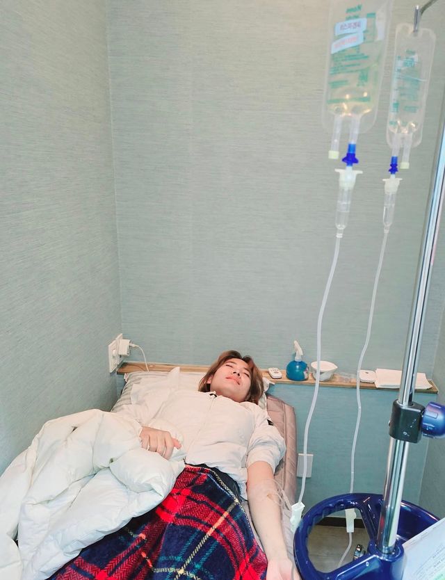 PBA 팀리그 파이널 후 병원에 입원한 스롱 피아비(우리금융캐피탈). 사진=스롱 피아비 SNS