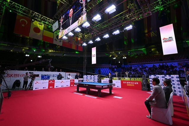 8일 오후 1시 30분에 'SK렌터카 제주특별자치도 PBA 월드챔피언십 2025' 개막식이 열린 제주 한라체육관.