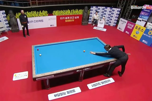 치명적인 오심이 'LPBA 월드챔피언십' 8강에서 터졌다. 사진=중계화면 갈무리