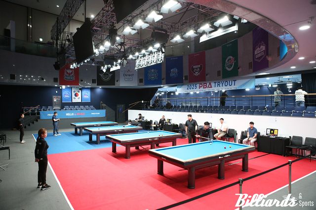 지난 12일과 13일 이틀에 걸쳐 진행된 '2025-26시즌 PBA 트라이아웃' 1, 2차전을 통해 56명의 신인 프로 당구선수가 선발됐다. 사진=고양/이용휘 기자