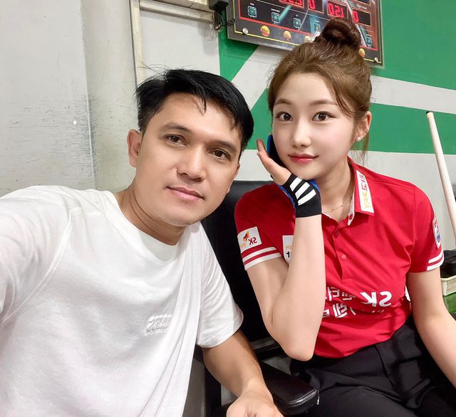 SOOP의 당구 스트리머 민디엔(좌)과 조예은(우). 사진=민디엔 SNS