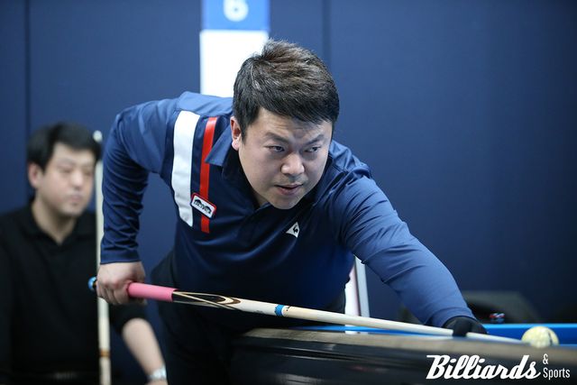 '1부 투어 경력직' 고경남이 PBA 큐스쿨 1라운드를 통과하고 2라운드 진출을 확정했다. 사진=고양/이용휘 기자