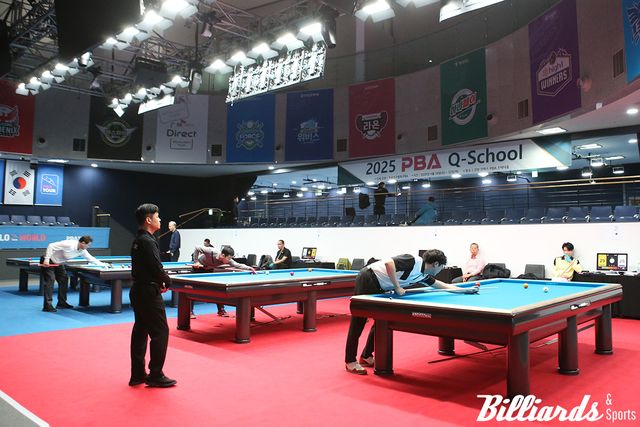 2025 PBA 큐스쿨 1라운드가 진행 중이다.