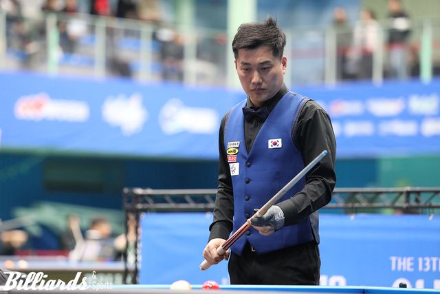 8강에서 우승자 호호앙헝에게 패한 차명종.