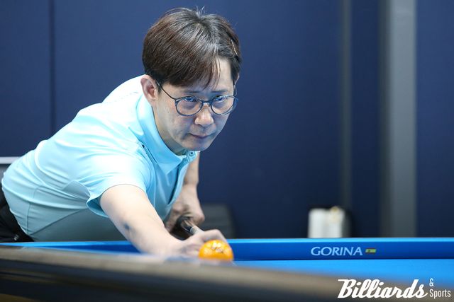 애버리지 2.692를 올리고 PBA 큐스쿨 1라운드 3일차에 2라운드 진출을 확정한 정성윤. 사진=고양/이용휘 기자