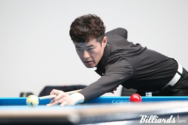 김임권이 PBA 큐스쿨 2라운드 마지막날 1부 잔류에 성공했다. 사진=고양/이용휘 기자