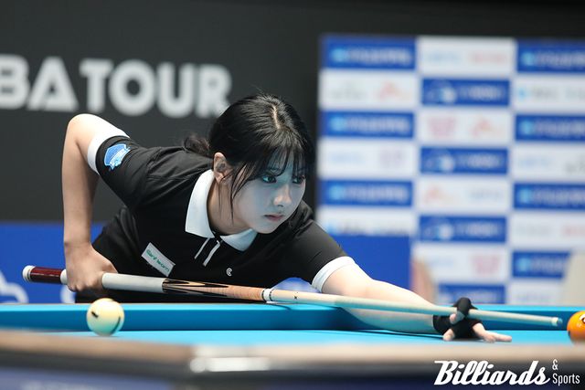 애버리지 0.041 차로 LPBA 투어 차기 시즌 잔류에 실패한 이선영. 사진=빌리어즈앤스포츠 DB