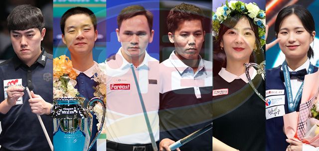 하림이 우선 지명한 6명의 선수들. 왼쪽부터 김준태, 김영원, 쩐득민, 응우옌프엉린, 김상아, 박정현.&nbsp;