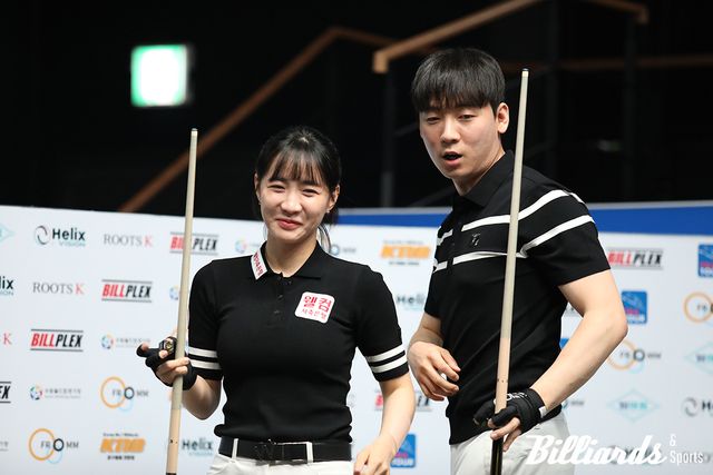 결승에 진출한 최혜미-남윤형. 사진=고양/이용휘 기자