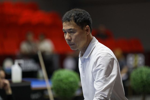 허정한이 앙카라 당구월드컵 32강 본선 조별리그에서 조 2위로 16강 진출에 성공했다. 사진=SOOP 제공