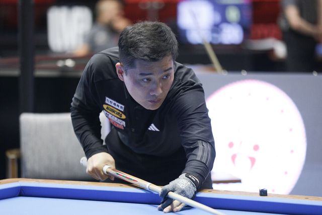 한국의 차명종(인천체육회)이 13일 튀르키예에서 열린 앙카라 3쿠션 당구월드컵 16강에 진출, 에디 멕스(벨기에)와 일전을 벌인다.&nbsp; 사진=SOOP 제공