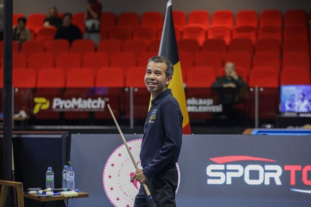 베트남의 쩐뀌엣찌엔이 고 이상천의 3쿠션 당구월드컵 아시아계 최다 우승(5승) 타이 기록에 도전한다.&nbsp; 사진=SOOP 제공