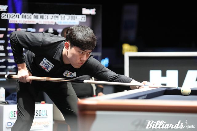 오는 17일 '우리금융캐피탈 PBA 챔피언십'에서 프로당구 데뷔전을 치르는 김준태. 사진=이용휘 기자