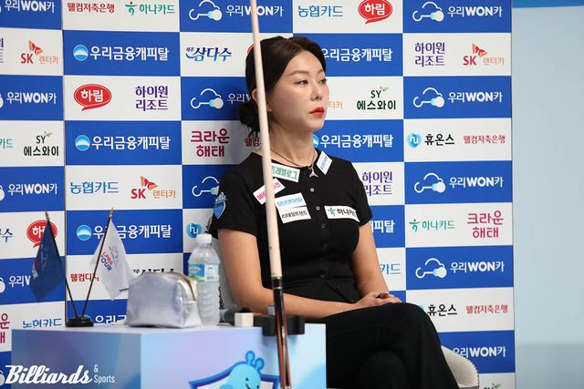 김가영은 이번 시즌 첫 경기부터 애버리지 1.786의 공격력을 앞세워 압승을 거두고 32강에 진출했따.