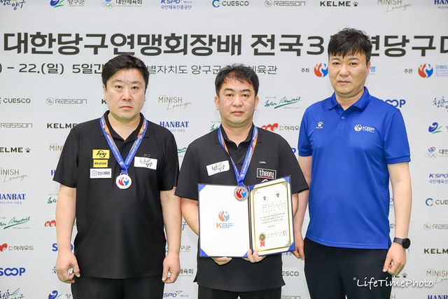 준우승 조치연(왼쪽)-송현일(오른쪽)