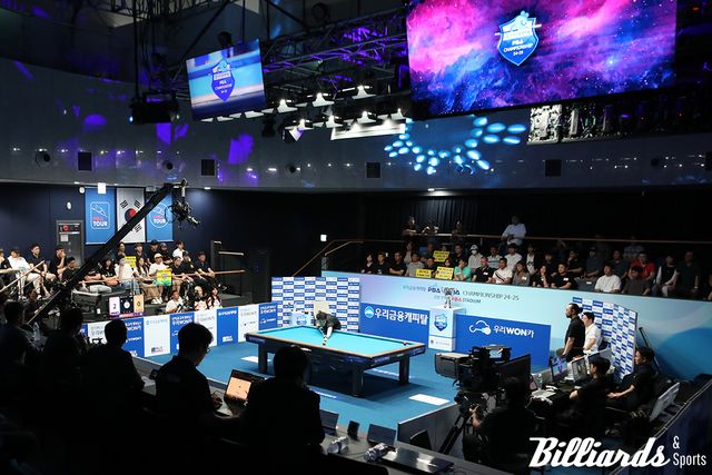 2024-25시즌 개막전 우리금융캐피탈 PBA 챔피언십 결승전 모습.